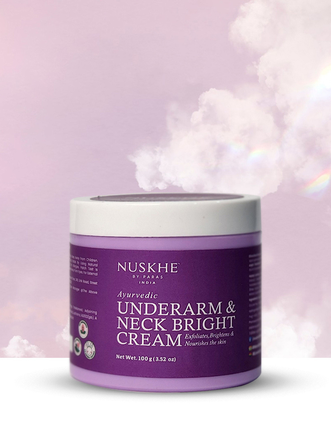 Nuskhe by Paras Underarm & Neck Bright Cream With Shea Butter - 100 g