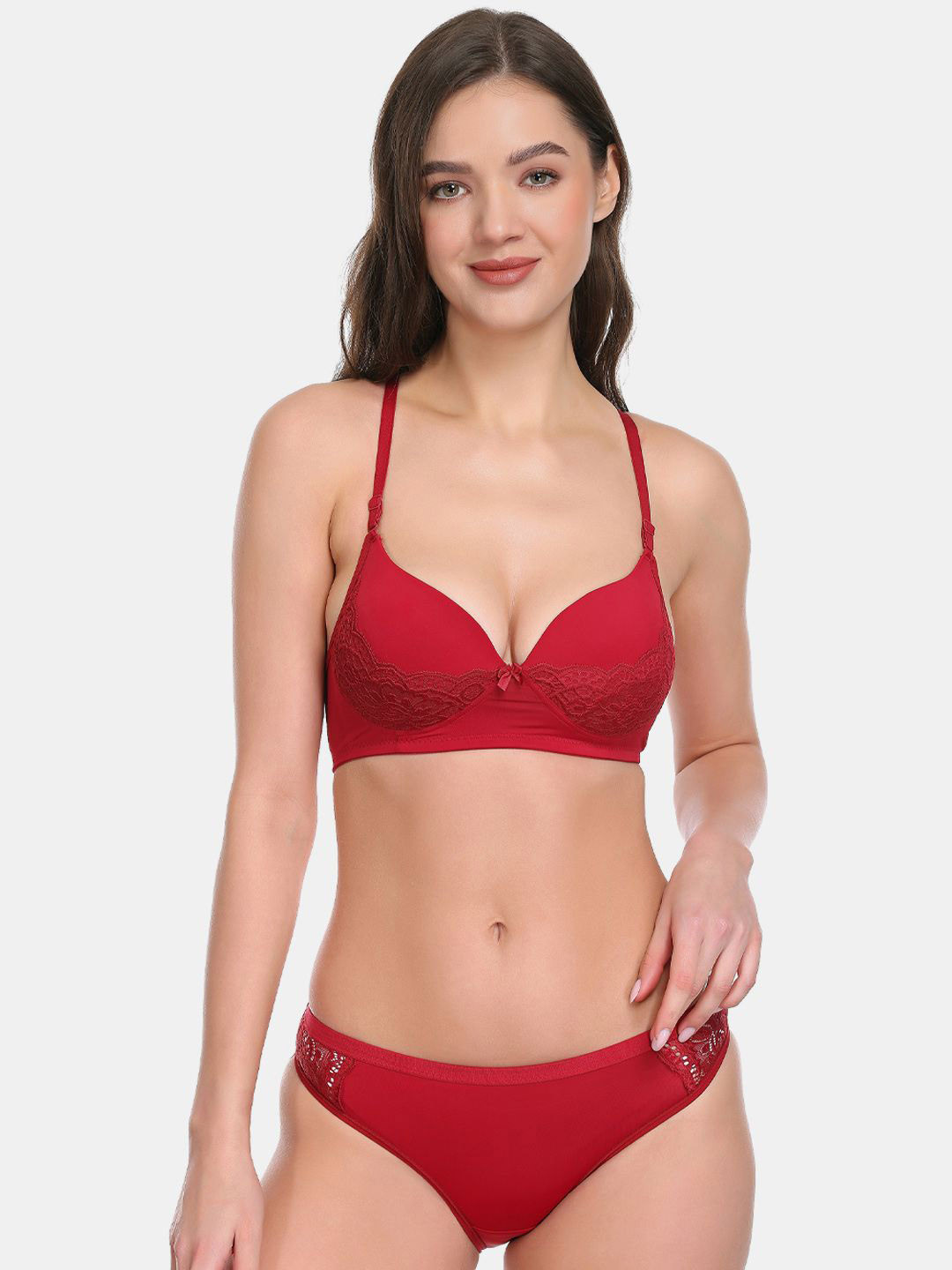 SKDREAMS Lightly Padded Lingerie Set Burberry-M-1set