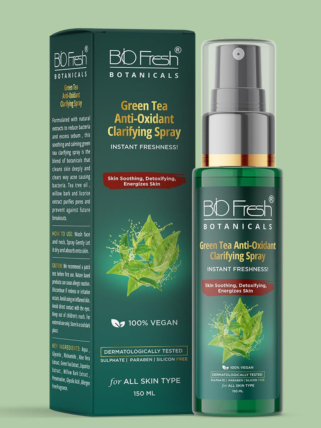BIOFRESH Green Tea Anti-Oxidant Clarifying Spray - 150 ml