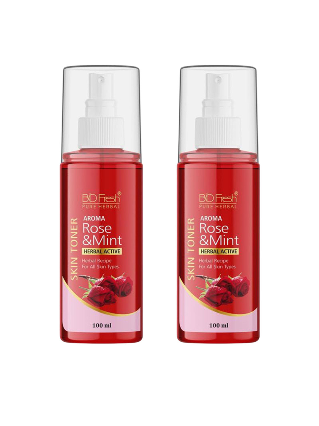 BIOFRESH Set Of 2 Rose & Mint Face Mist - 100 ml Each