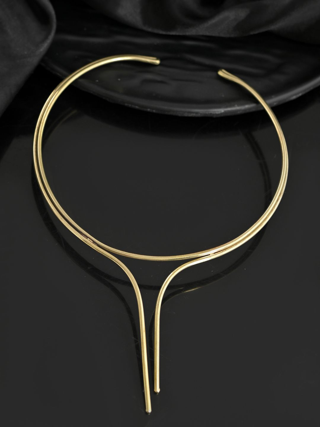 Silvermerc Designs Dual-Band Gold-Plated Necklace