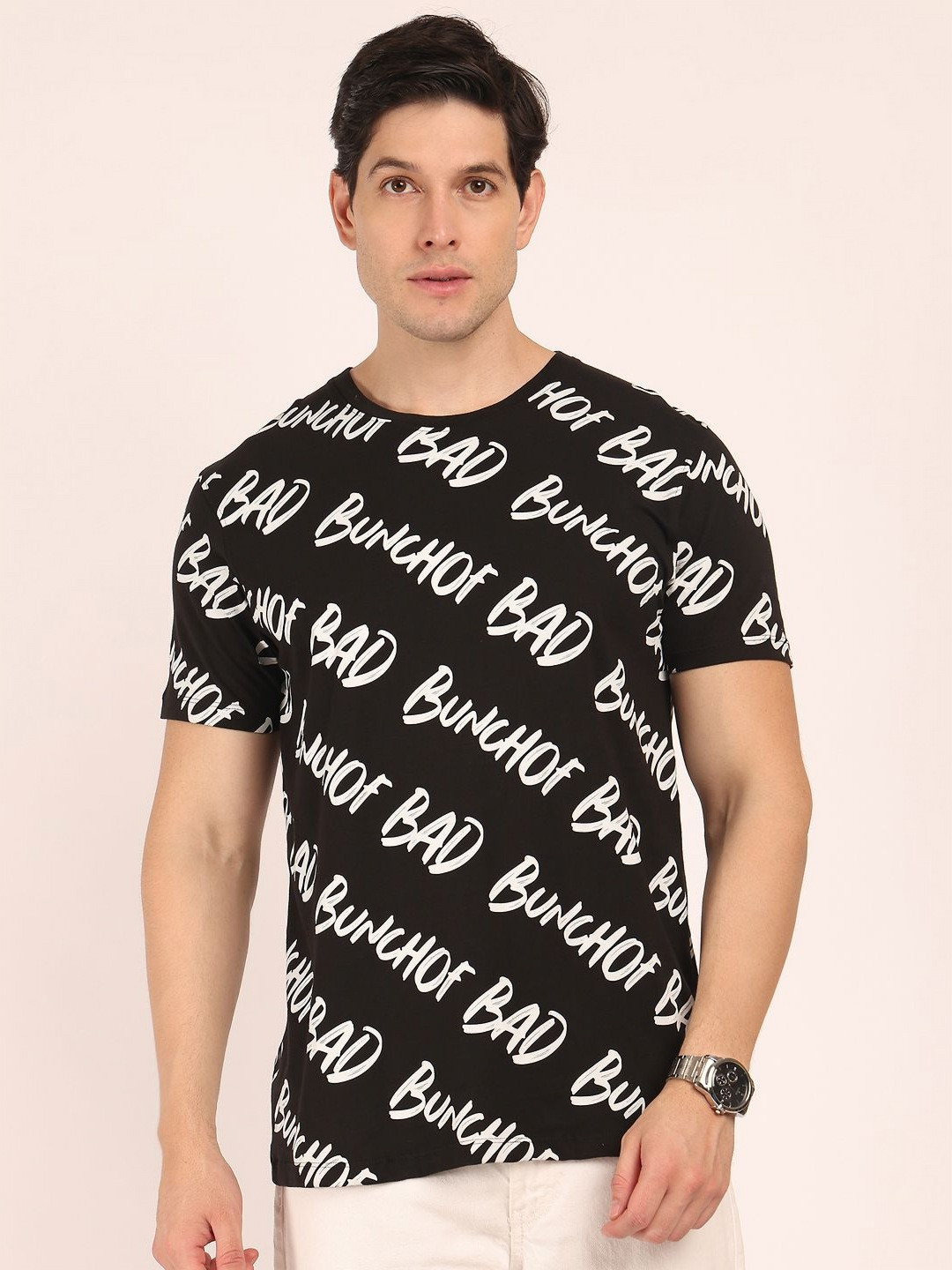 BUNCH OF BAD Men Printed T-shirt