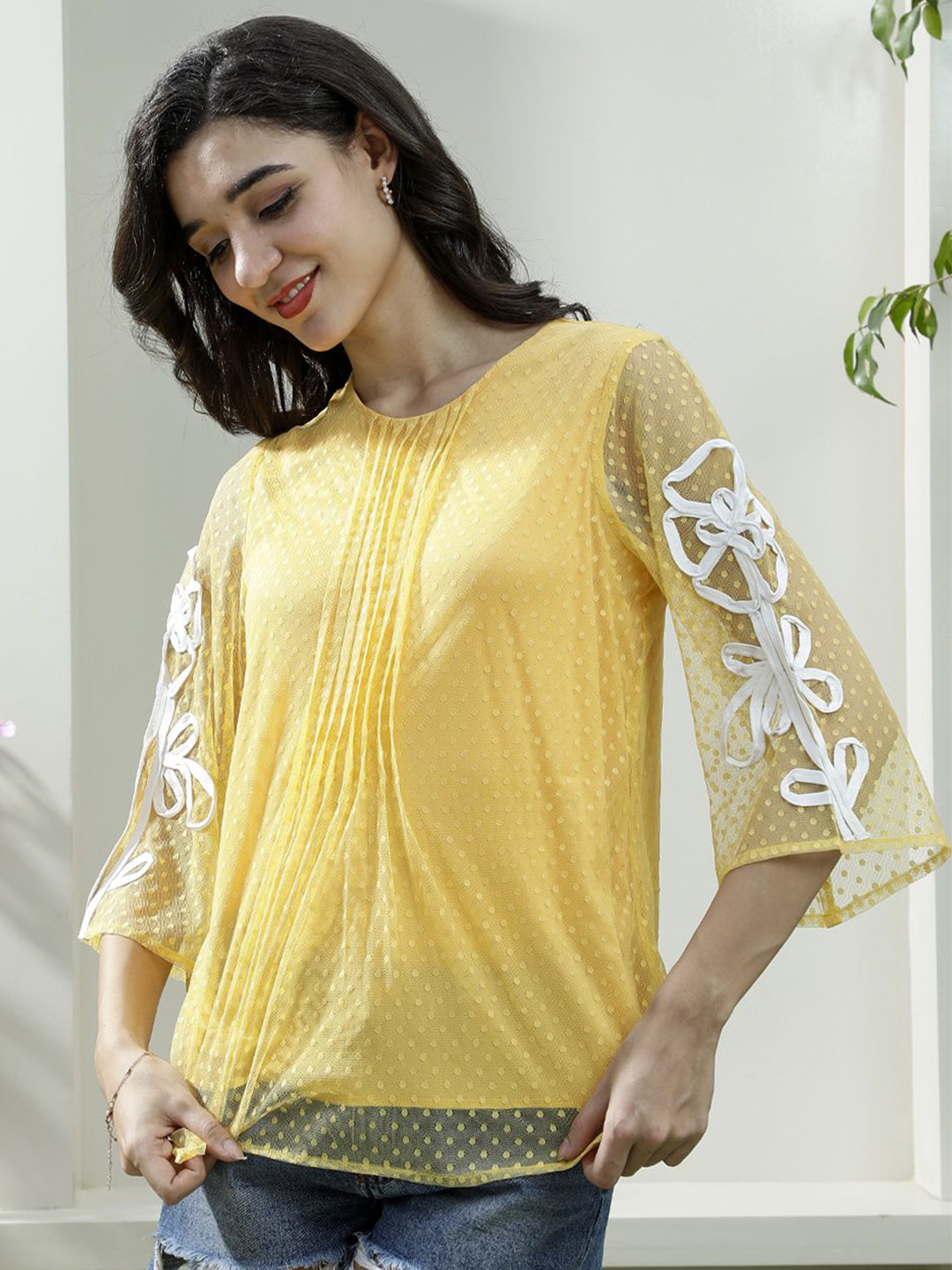 Boho By Athena Bell Sleeve Bohemian Top