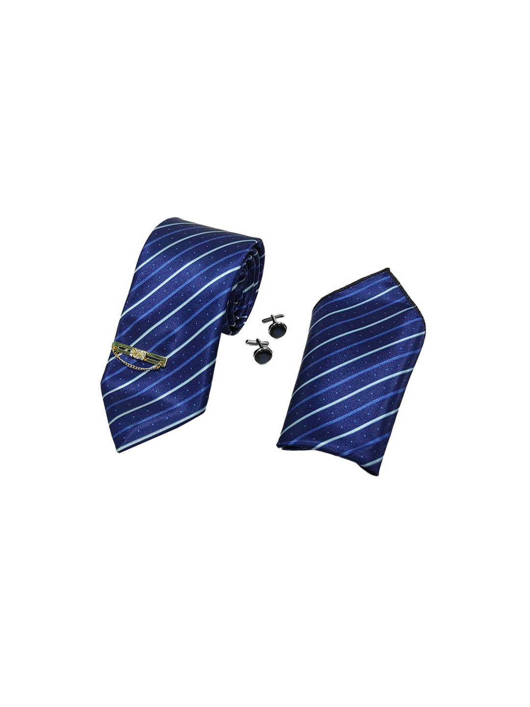 RARE COMBEE GROUP Men Accessory Gift Set Of Tie, Cufflinks, Pocket Square