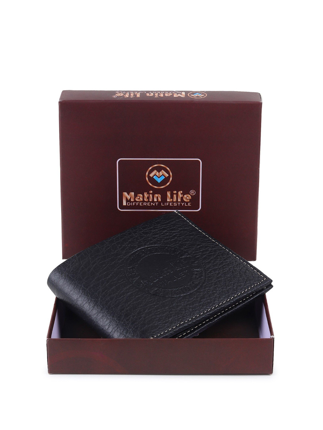 MATIN LIFE Men Leather Two Fold Wallet