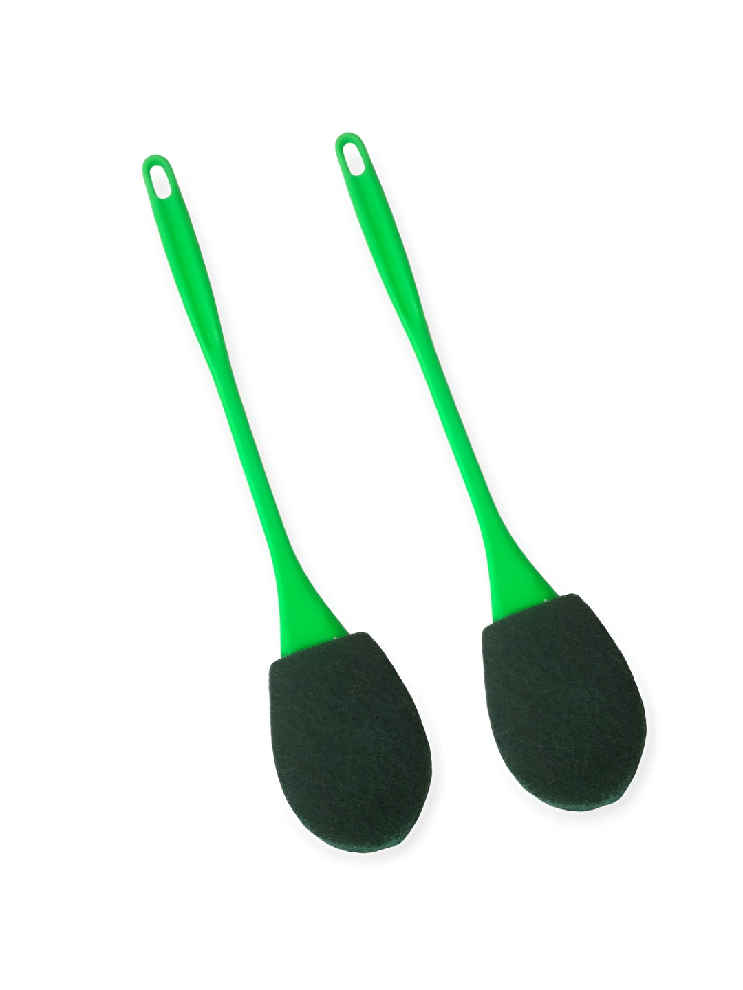 ARPANA BRIGHT Green & Black 2 Pieces Toilet Brush Bathroom Accessories