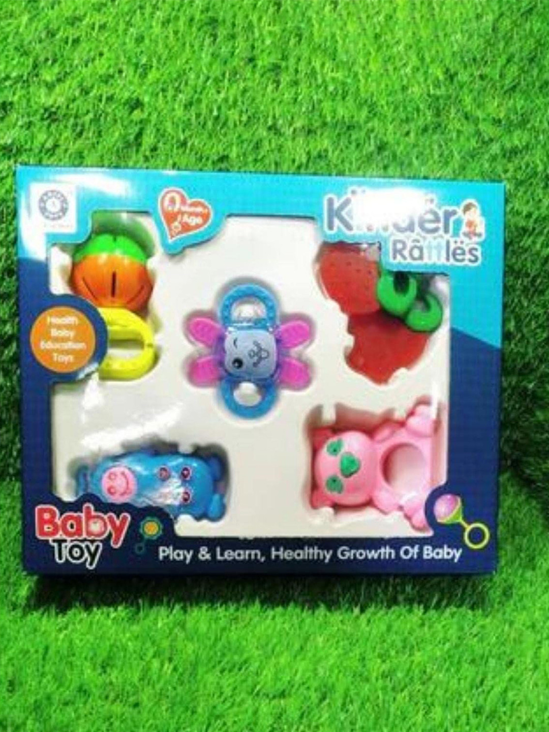 YK X Kids Mandi Colourful Baby Rattle & Teether Toys Set