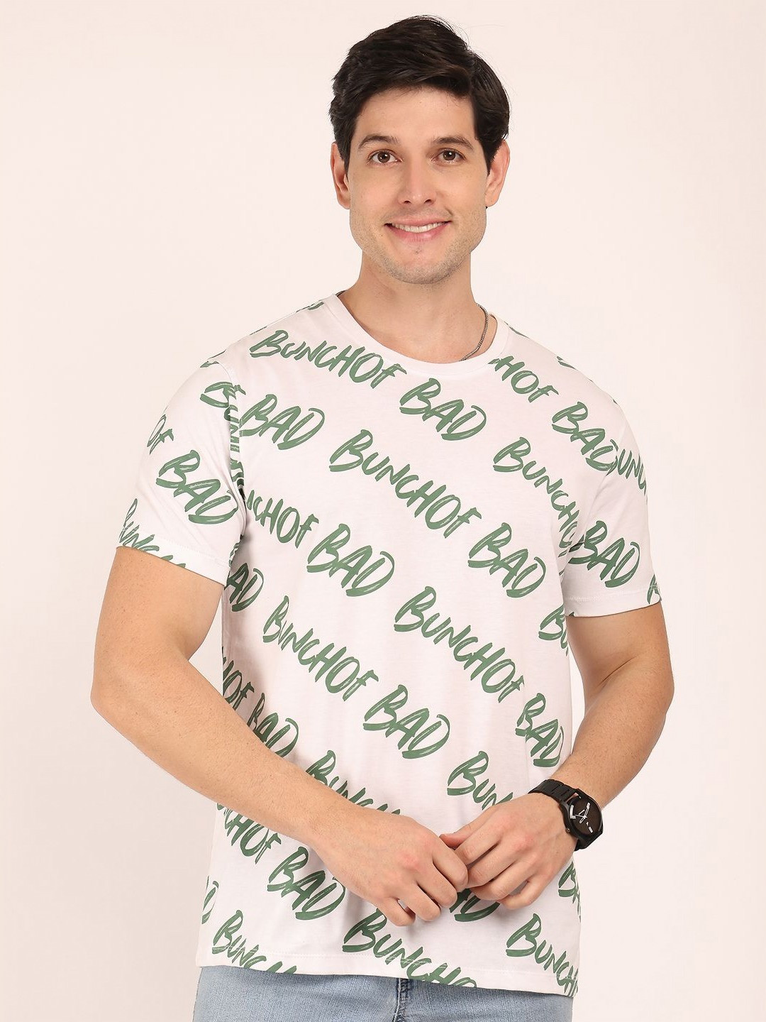 BUNCH OF BAD Men Printed T-shirt