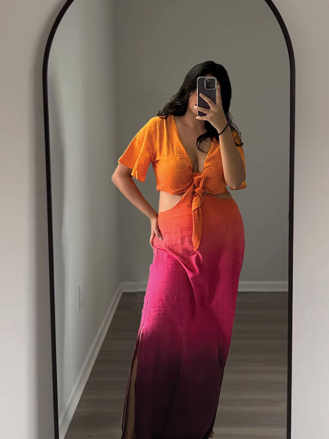 Medh Tie and Dye Dyed Maxi Dress