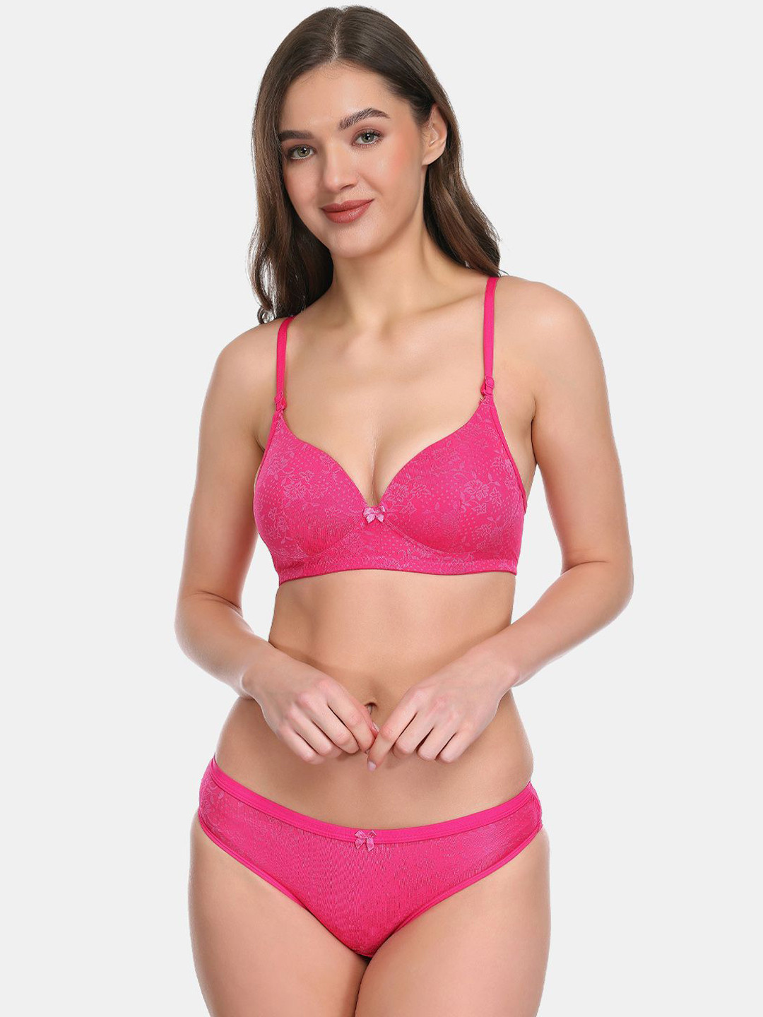 SKDREAMS Printed Padded Lingerie Set Versace-RN-1set