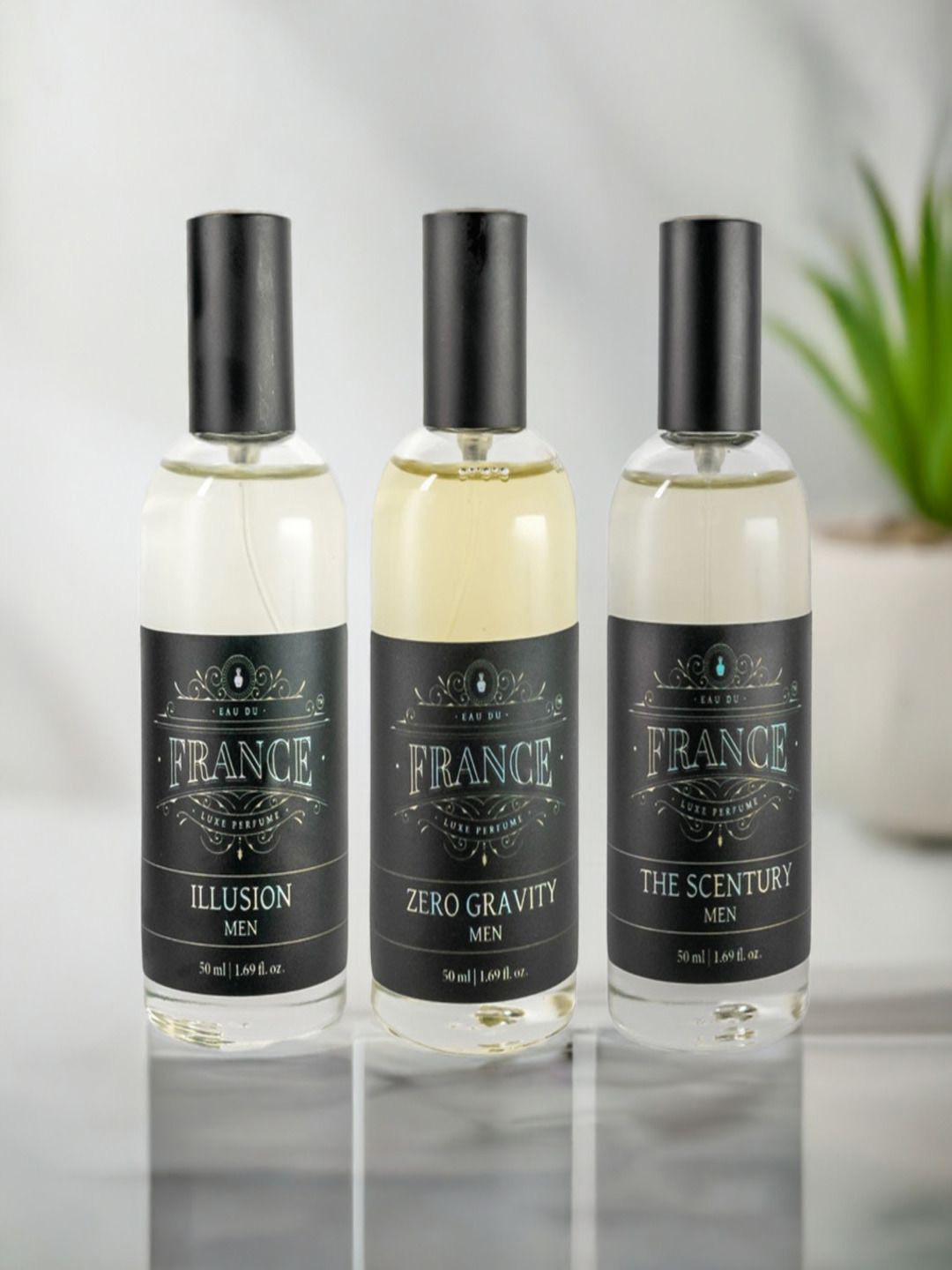 Eau DuFrance Set Of 3 Illusion, Zero Gravity & The Scentury Eau De Parfum - 50 ml Each