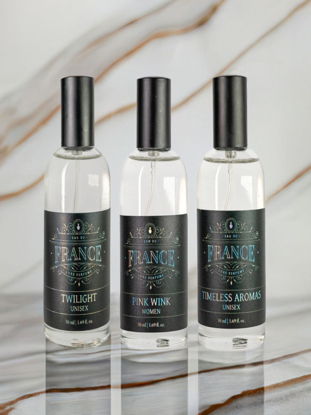 Eau DuFrance Set Of 3 Timeless Aromas With Twilight & Pink Wink Eau De Parfum - 50 ml Each