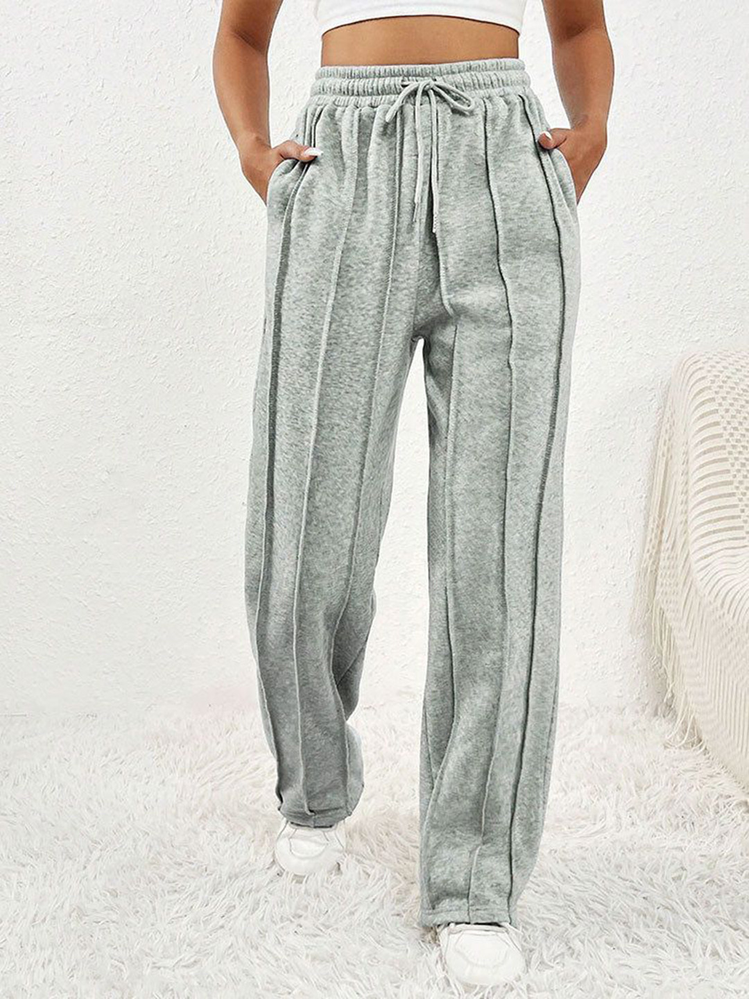 Outzidr Women Rib Sweatpants