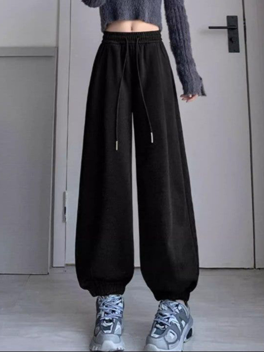 Outzidr Women Relaxed-Fit Wide Leg Joggers