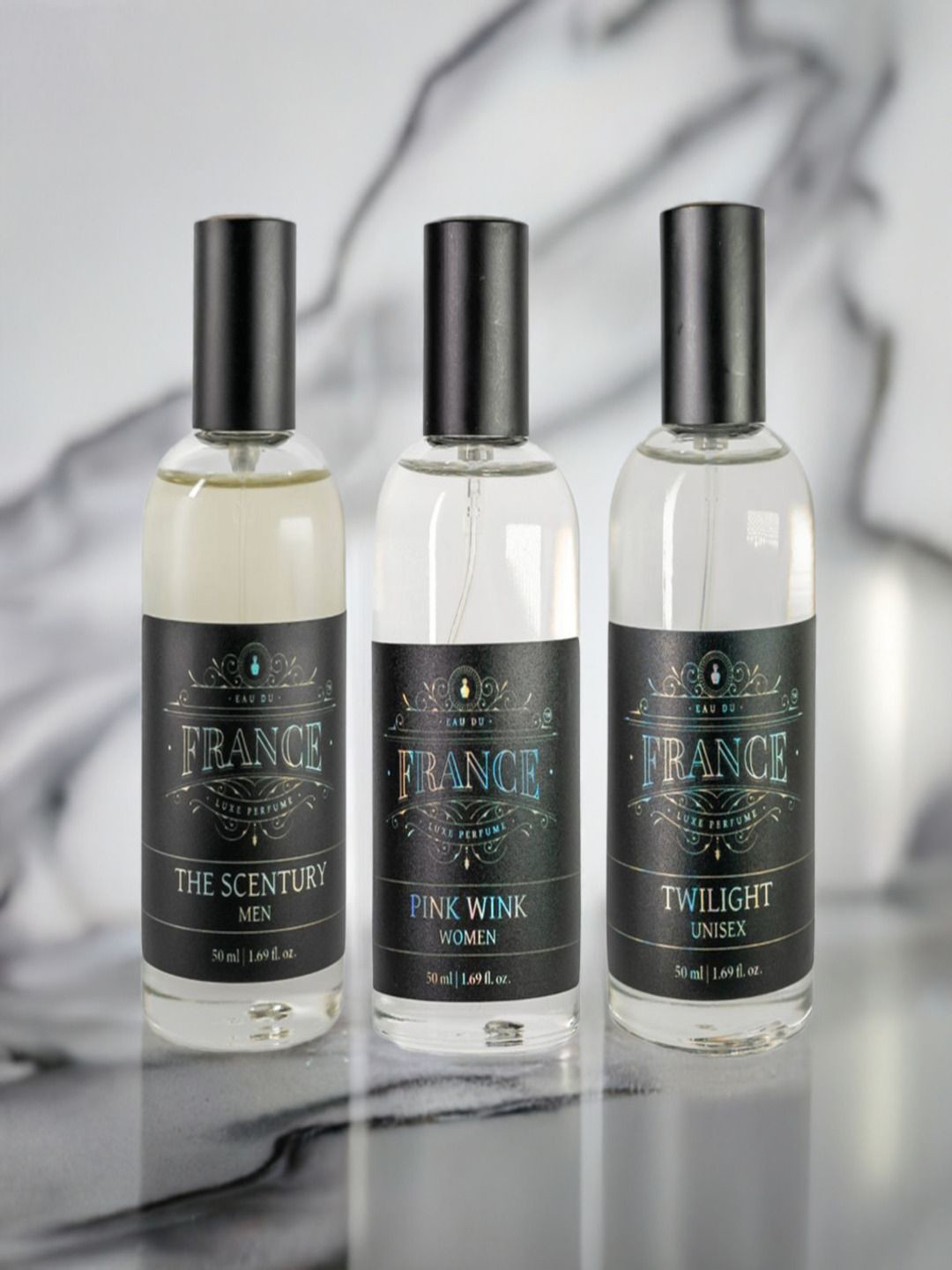Eau DuFrance Set Of 3 Twilight With The Scentury & Pink Wink Eau De Parfum - 50 ml Each