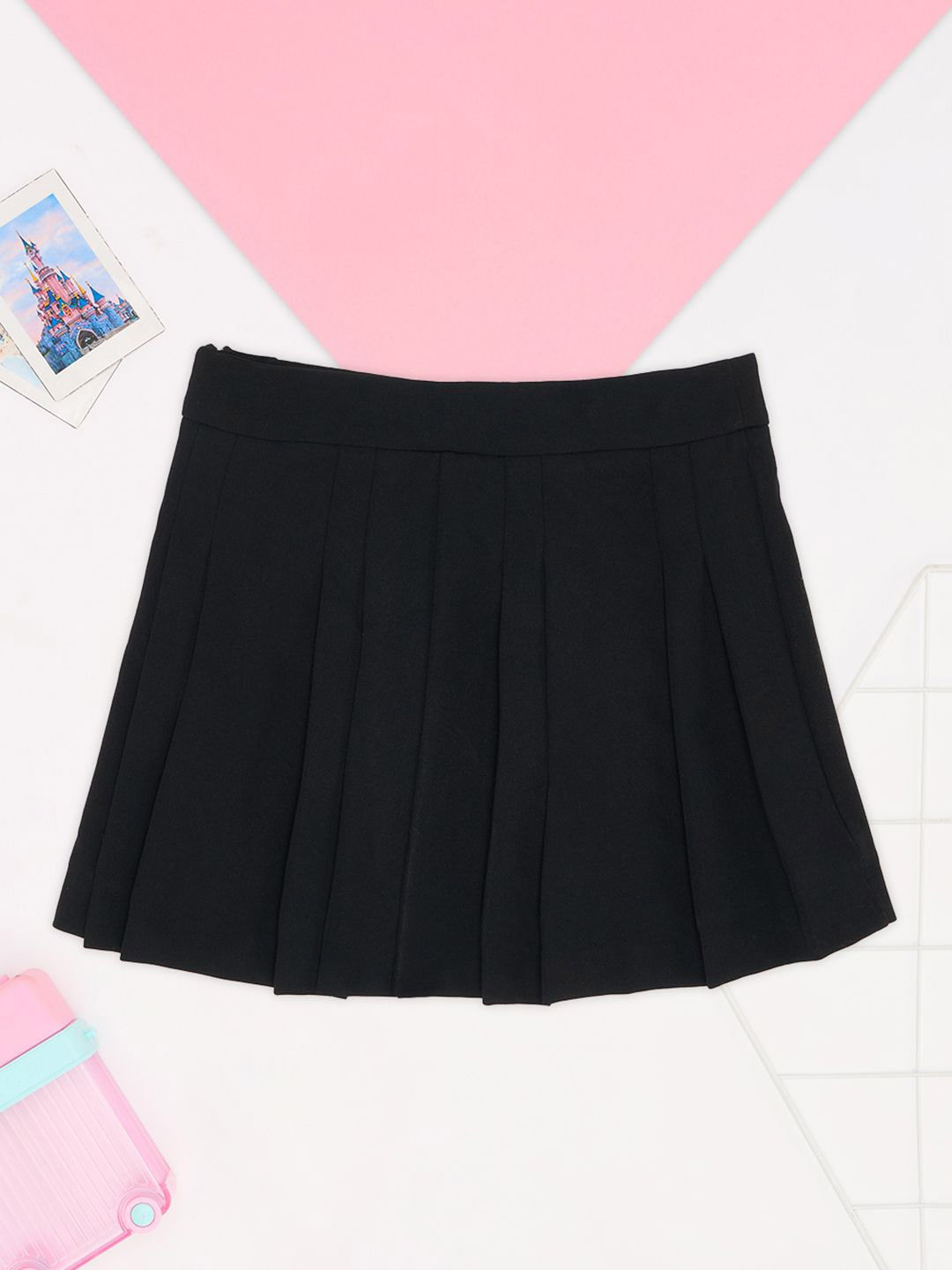 Pantaloons Junior Girls Flared Mini Skirt