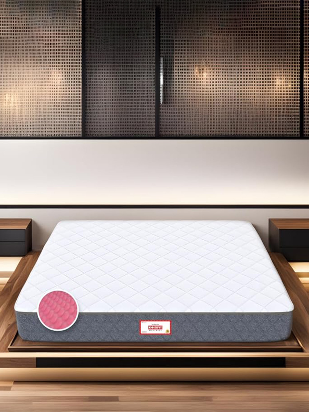 COIRFIT Twin Dlx Dual Comfort SRTX Tech.HR Foam Queen Size 10 Inch Mattress (72X60)