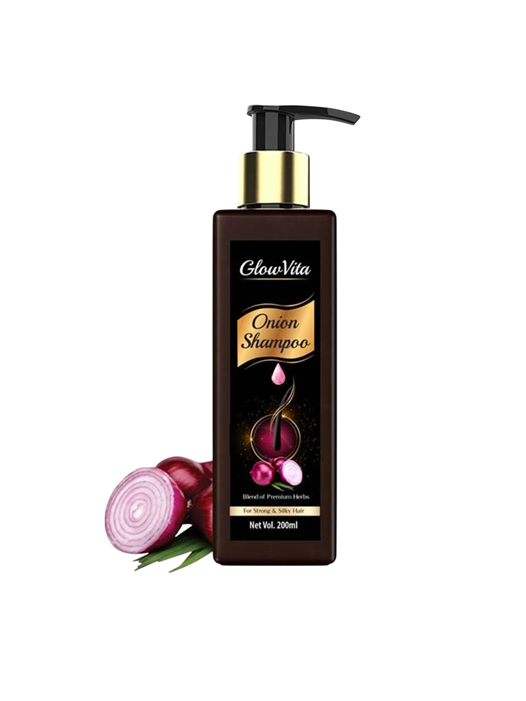 GLOWVITA Scalp Nutrition Red Onion Shampoo With Amla - 200 ml