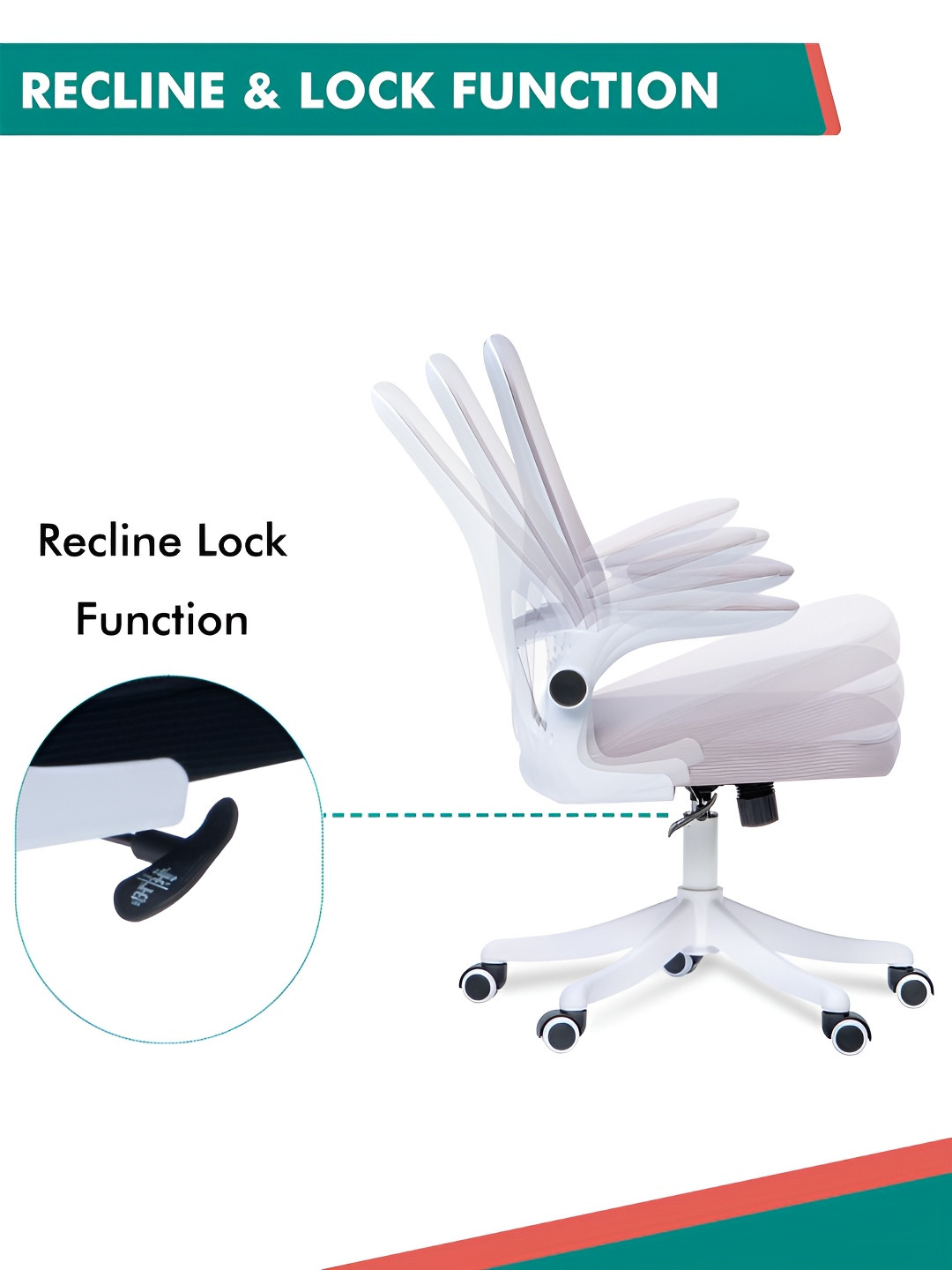 Alex Daisy Grey Flexo Ergonomic Study Chair