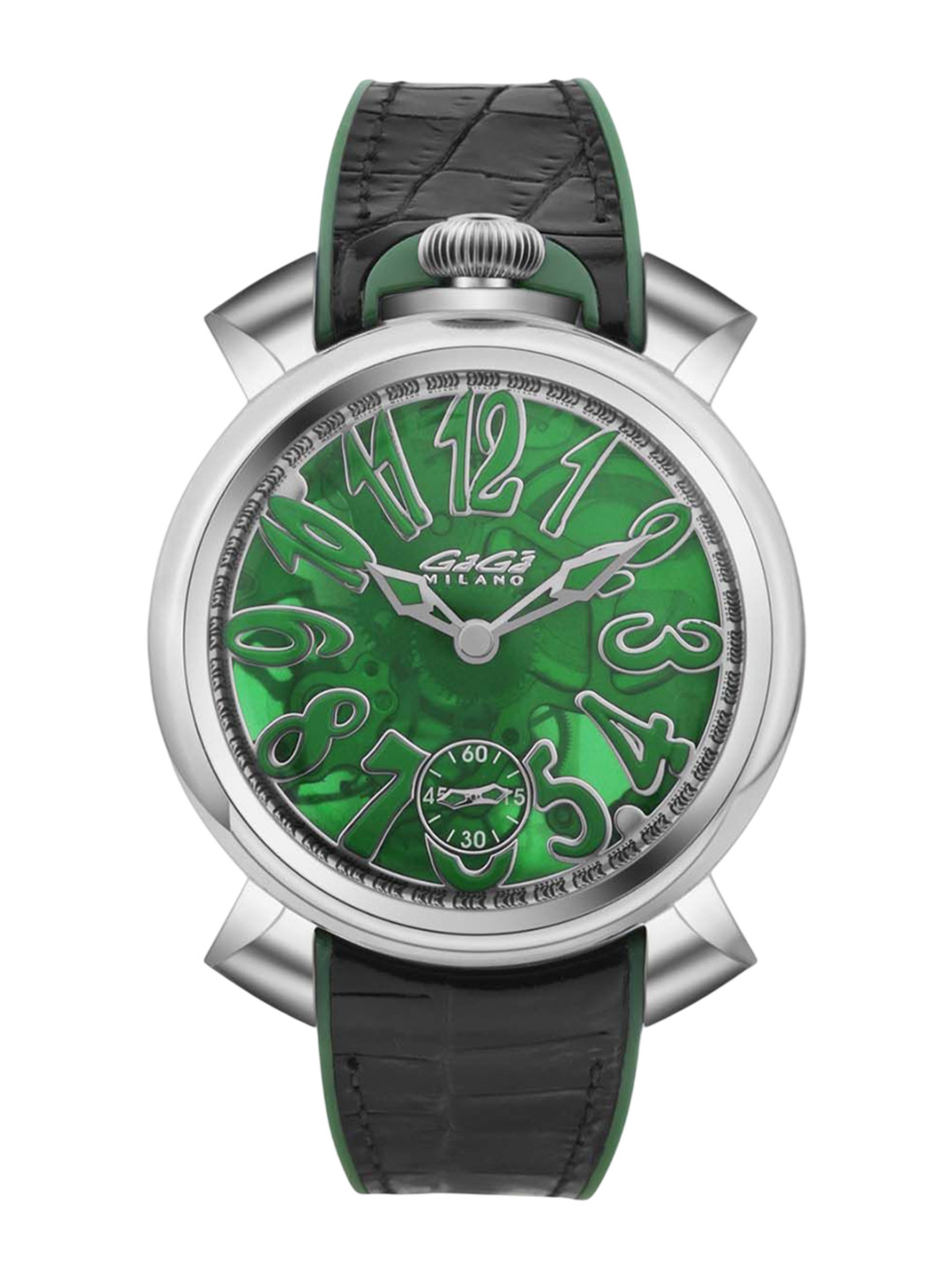 GaGa MILANO Unisex Skeleton Dial & Leather Wrap Around Straps Analogue Motion Powered Watch 4310SK02S0YLGB0