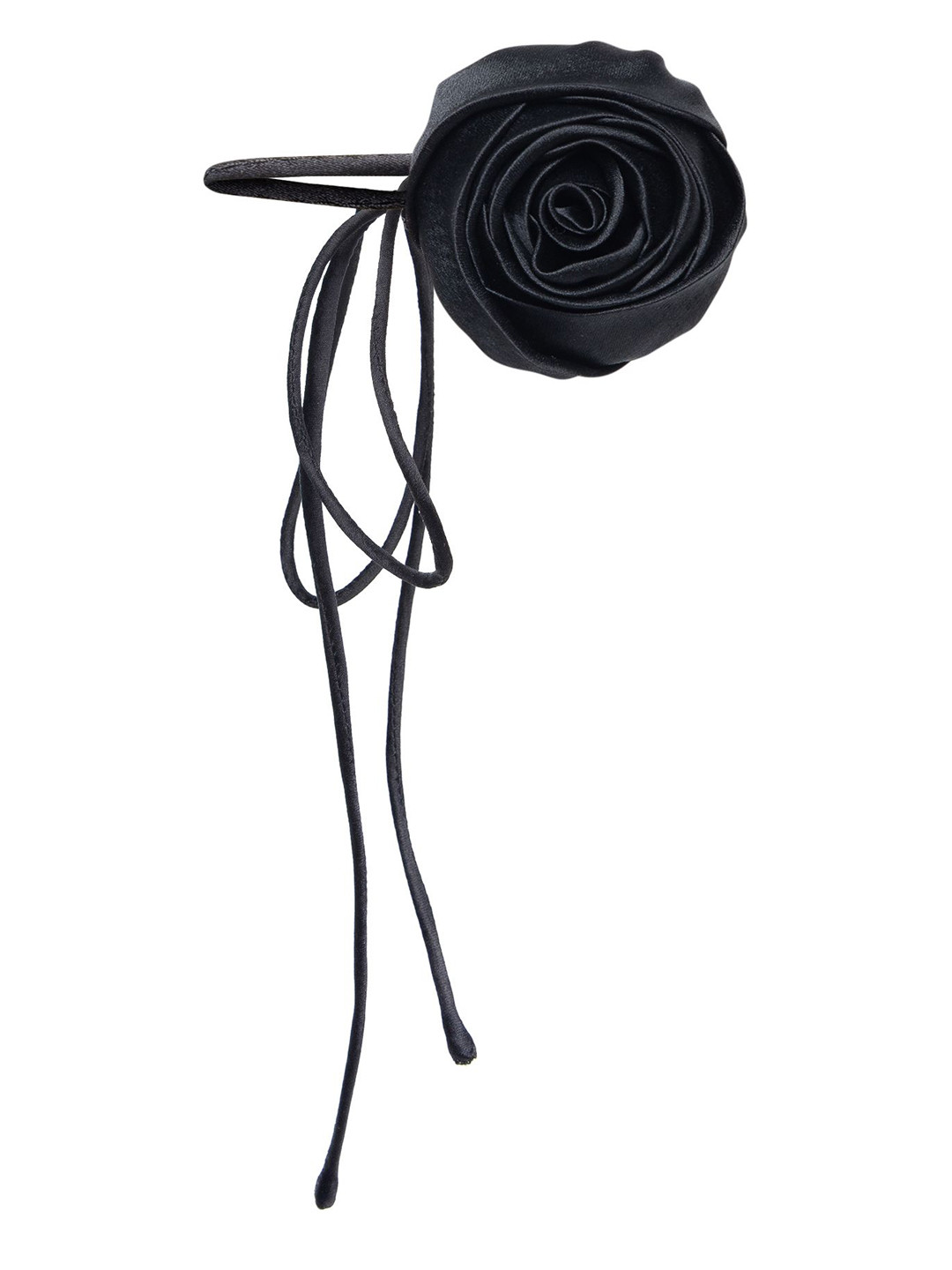 DEPANO Satin Floral Shaped Choker Necklace