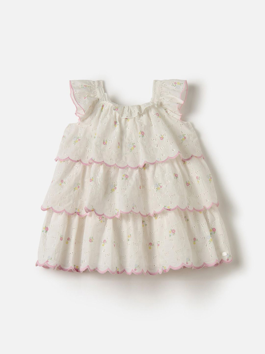 Giggles by Babyshop Girls Floral Printed Gathered Or Pleated A-Line Knee Length Dress