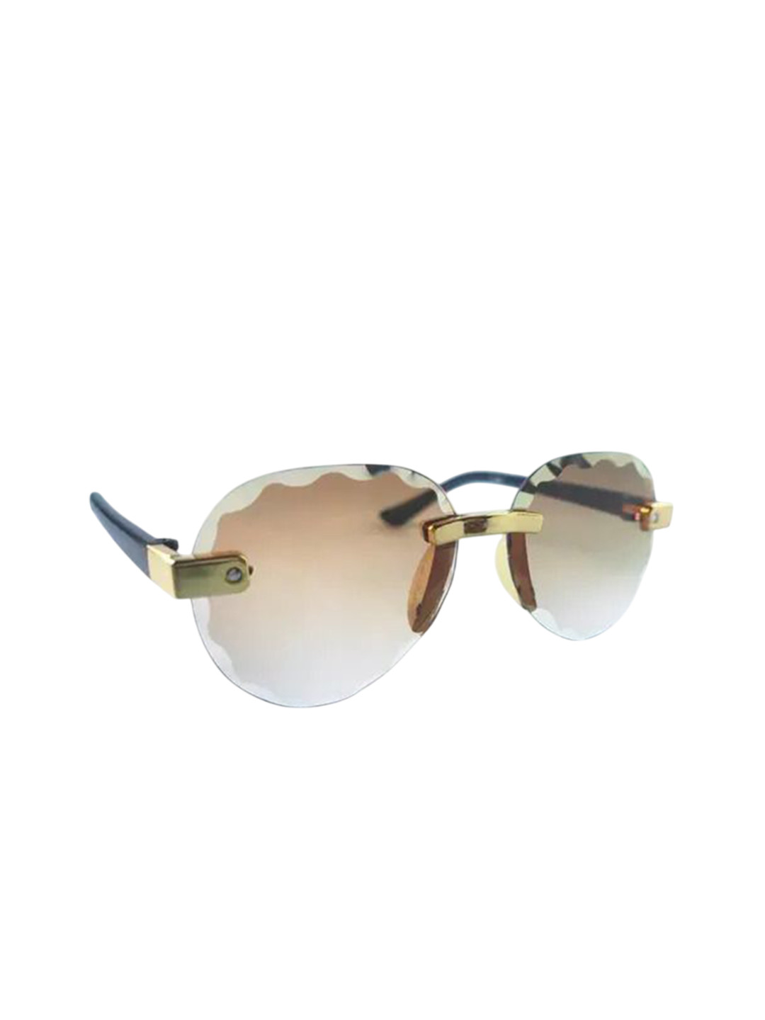 SHOP FRENZY Kids UV Protected Rimless Oval Sunglasses