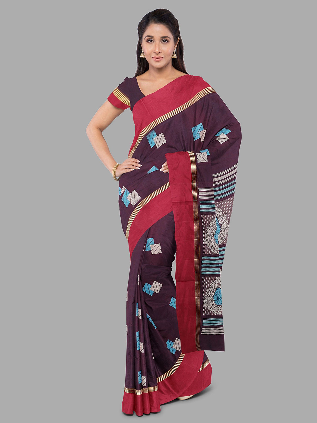 The Chennai Silks Pure Cotton Kovai Saree