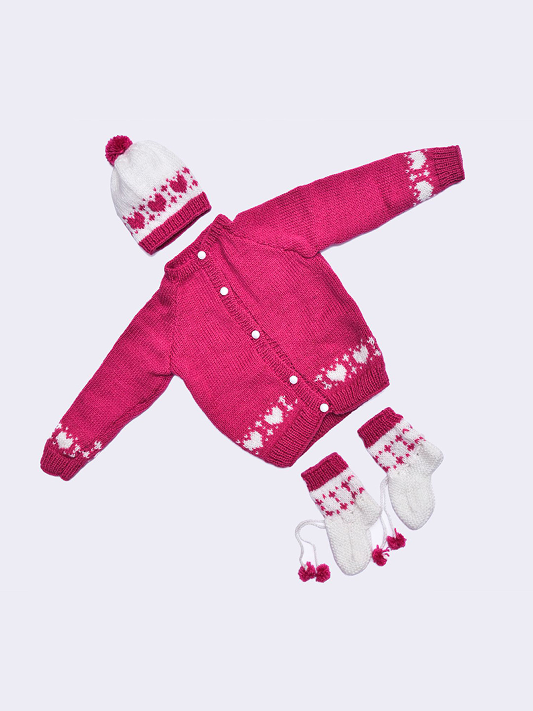 Tiekart Infants Kids Set Of 4 Wool Baby Apparel Gift Set