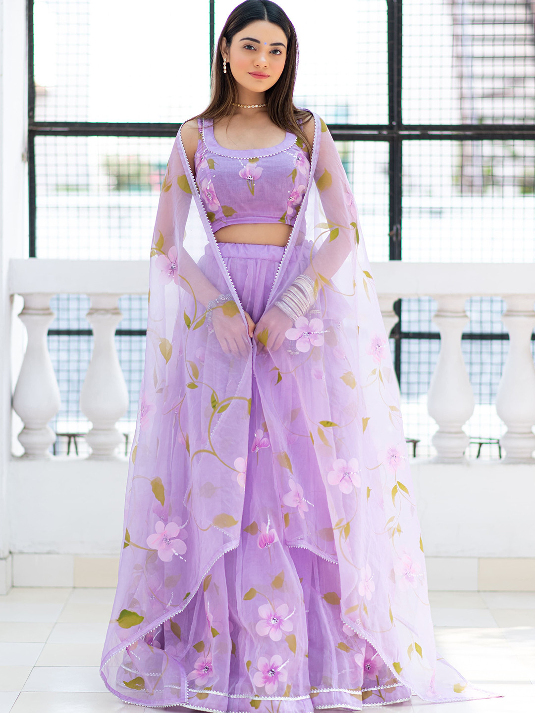 IMROZ HOUSE Printed Ready to Wear Lehenga & Blouse With Dupatta