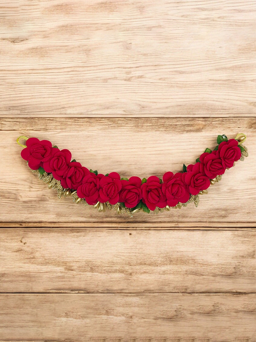 GADINFASHION Women Flower Crown Tiara Gajra