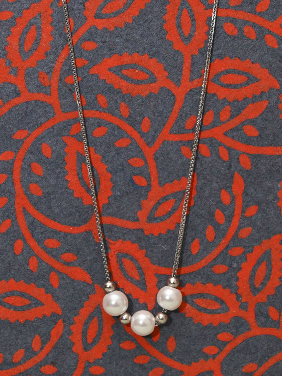 925 SILLER 925 Pure Silver Pearl Chain Pendant