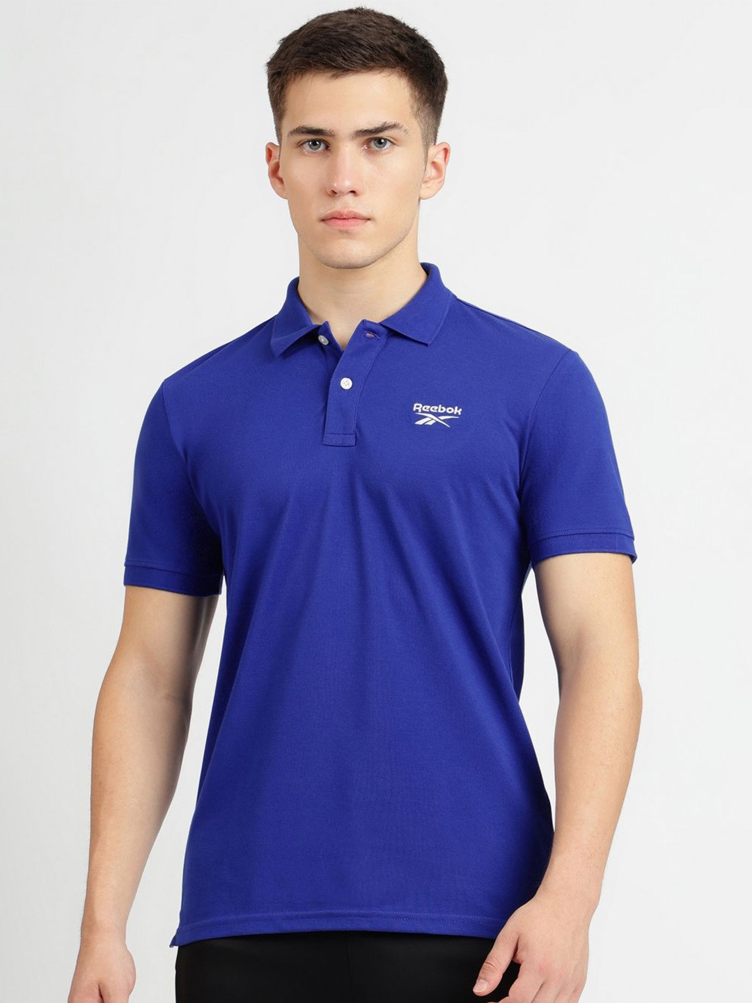 Reebok 100% Cotton Polo Collar Tshirt