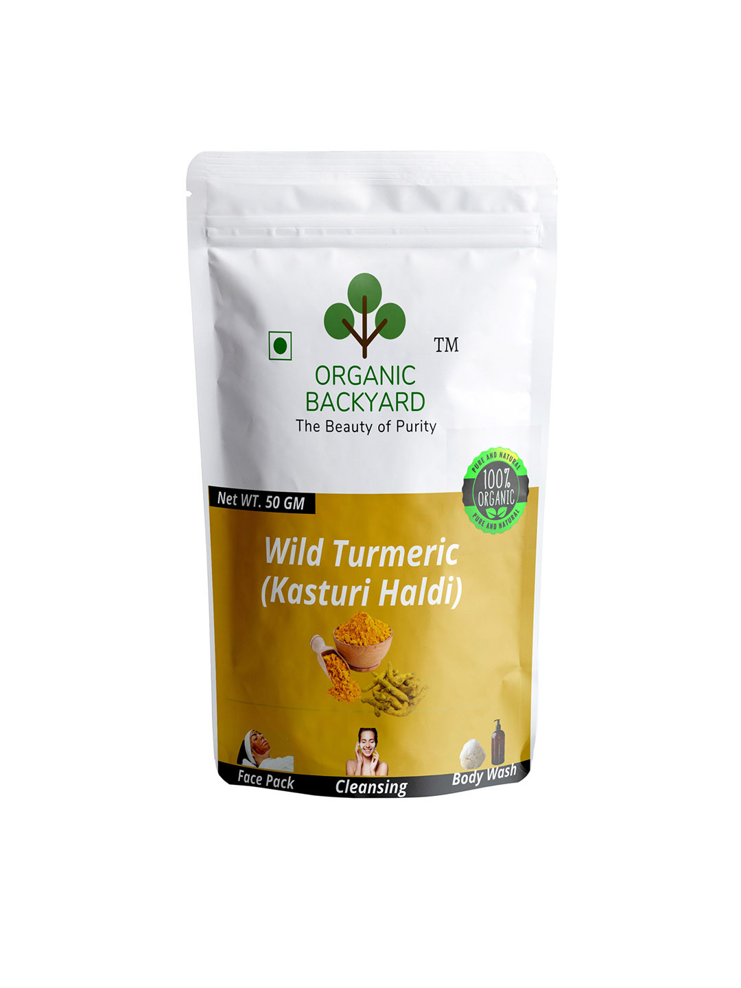 Organic Backyard Anti-Ageing 100% Wild Turmeric Powder - 50 g