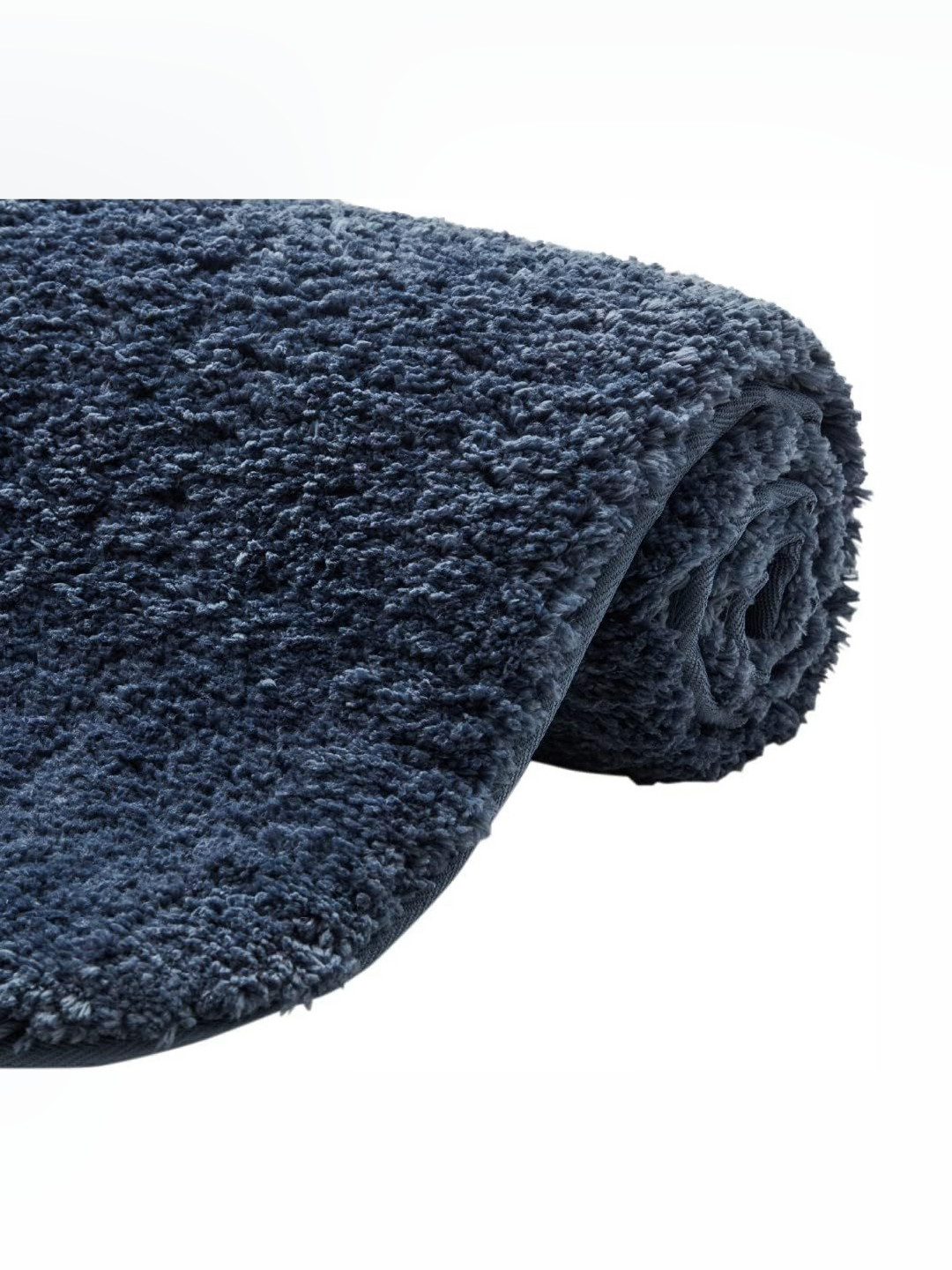 AaHo Decor Navy BlueTextured Anti-Slip High Absorbent Microfiber Bath Rugs