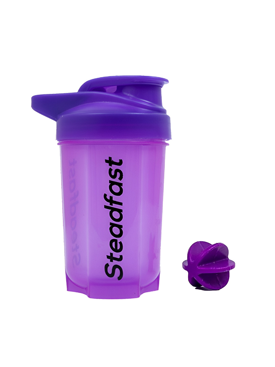 Steadfast Nutrition Purple Plastic Flip Top Shaker - 400ml