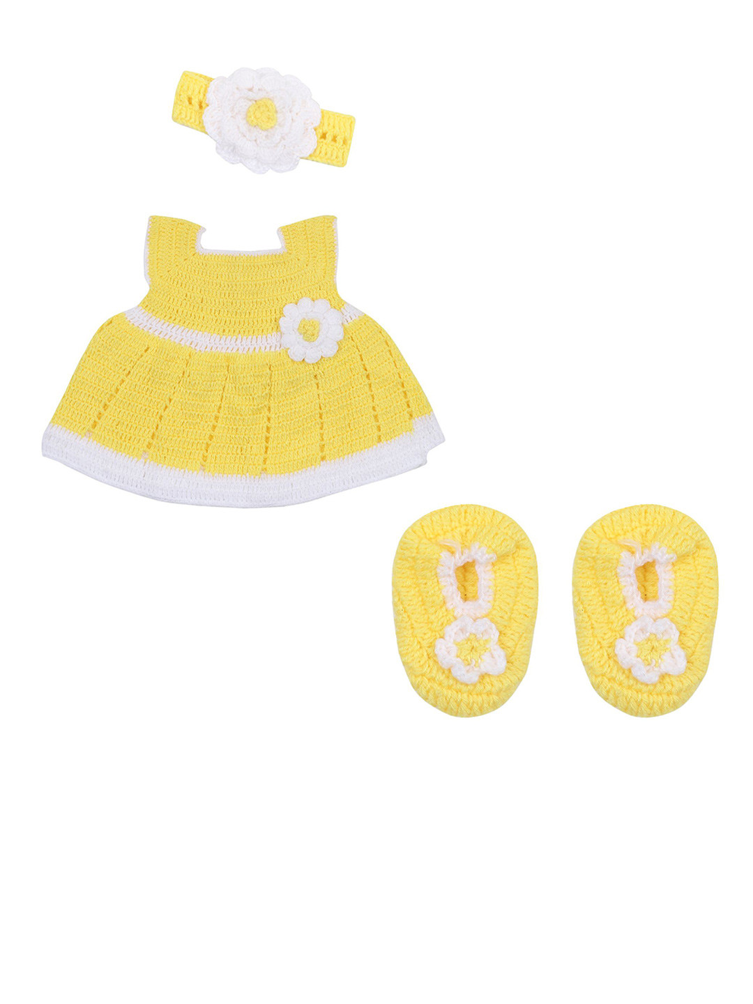 Tiekart Girls Pack of 4 Pure Wool Baby Apparel Gift Set