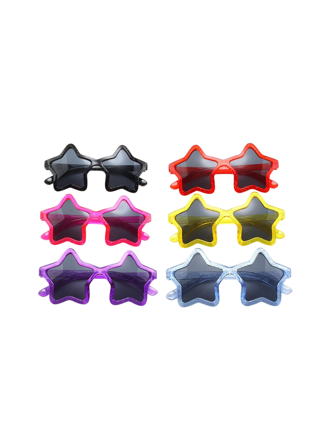 SHOP FRENZY Kids Sunglasses with UV Protected Lens Glitter star Yellow sunglass