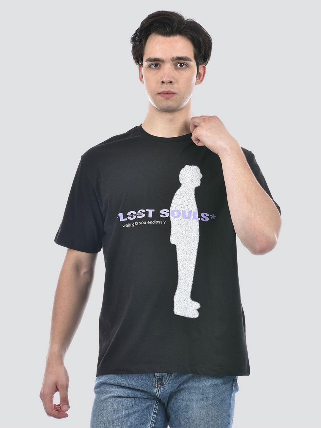 CAMLA Men Printed Applique T-shirt