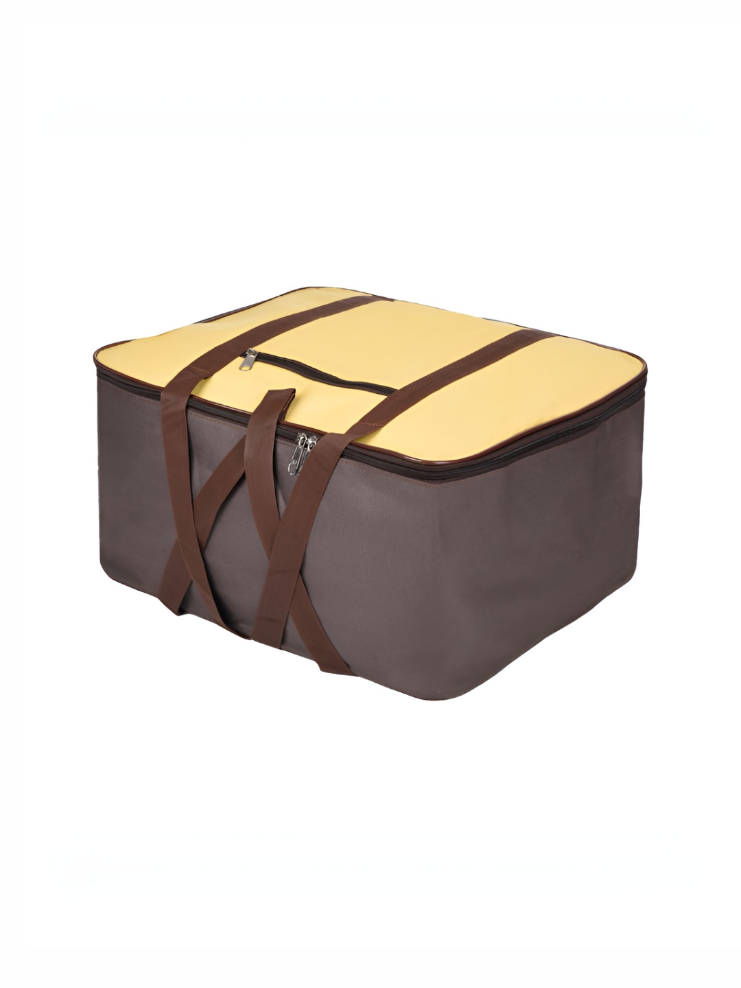 Aura Yellow & Brown Wrap-up Under-Bed Clothes Storage Bags