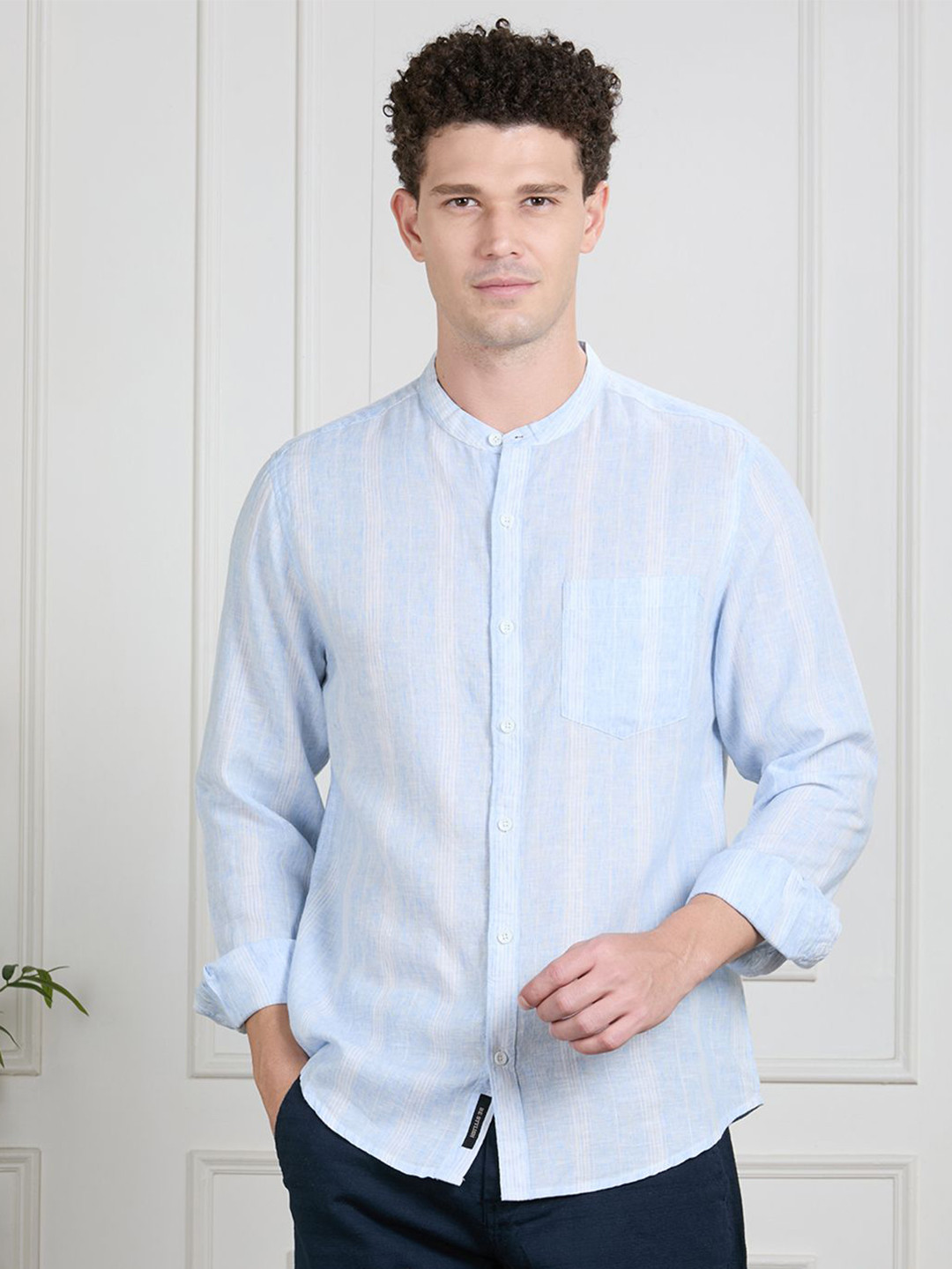 VALEN CLUB Men Vertical Striped Printed Casual Shirt