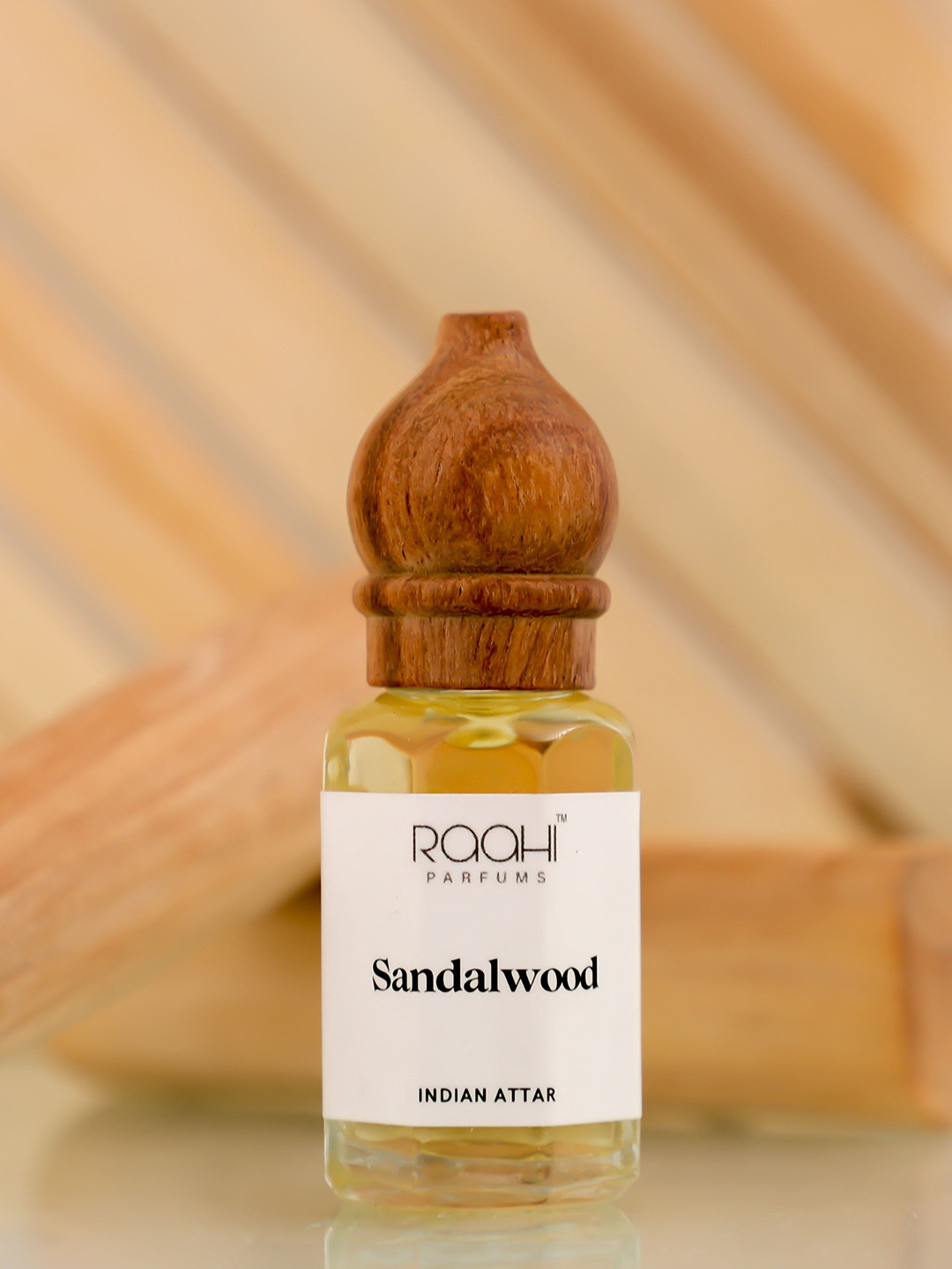 Raahi Parfums Sandalwood Long Lasting & Alcohol Free Attar - 12 ml