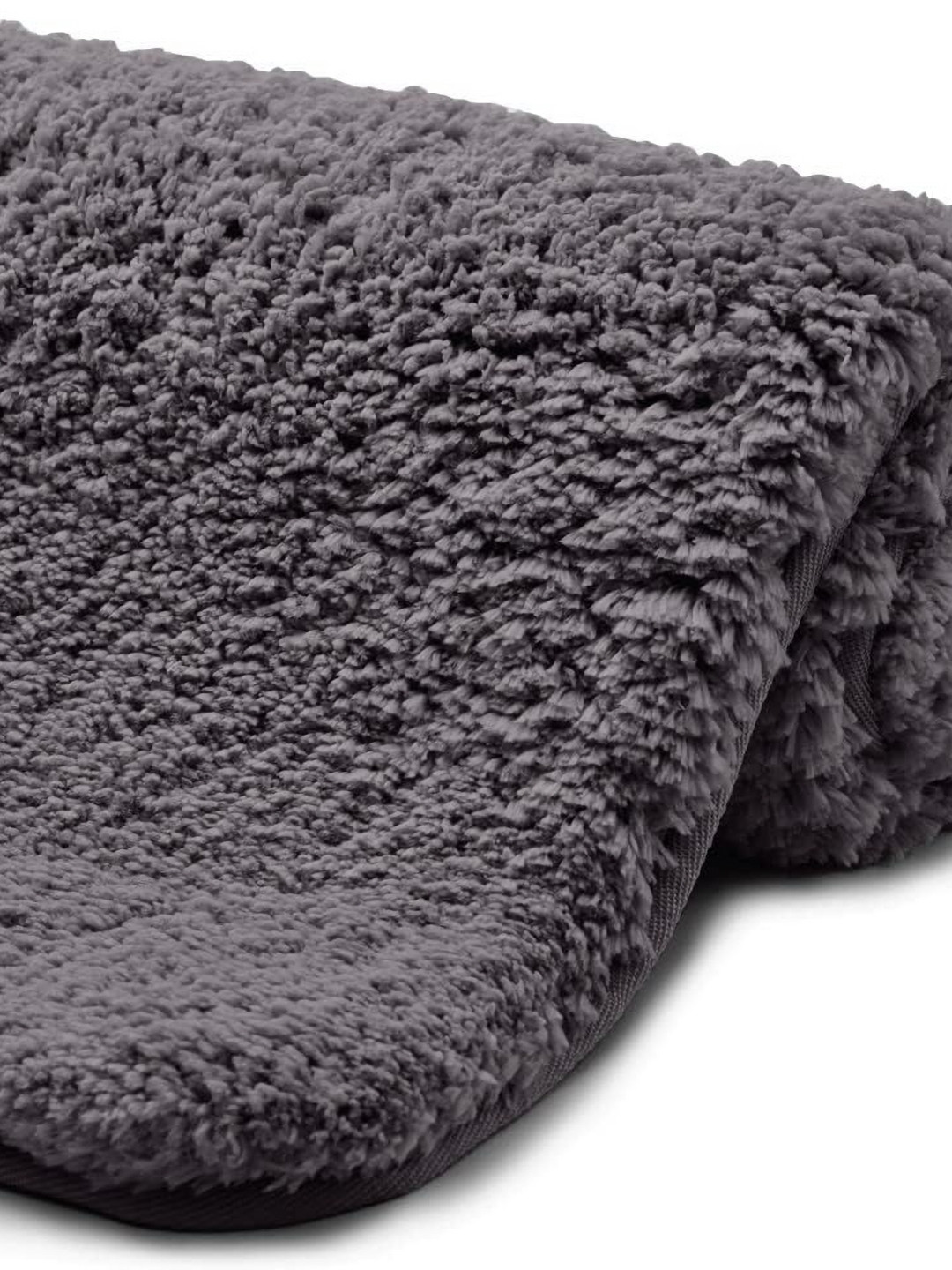 AaHo Decor Grey Microfibre 2200 GSM Absorbent Bath Rugs