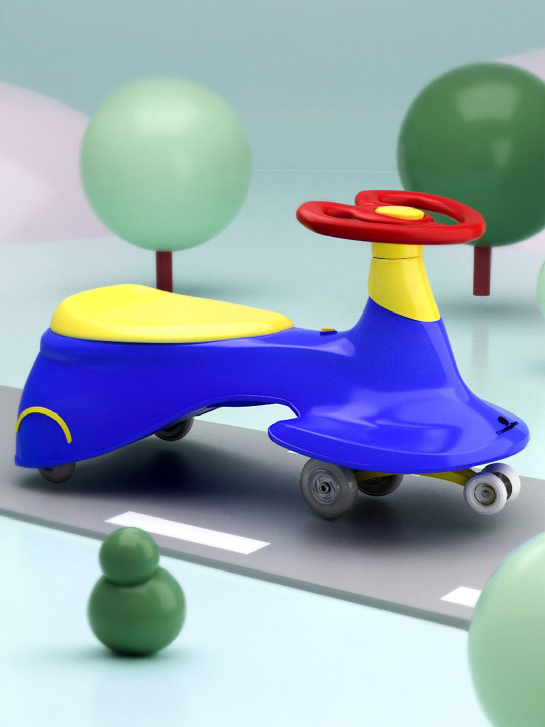 StarAndDaisy Kids Swing Car With 360 Steering