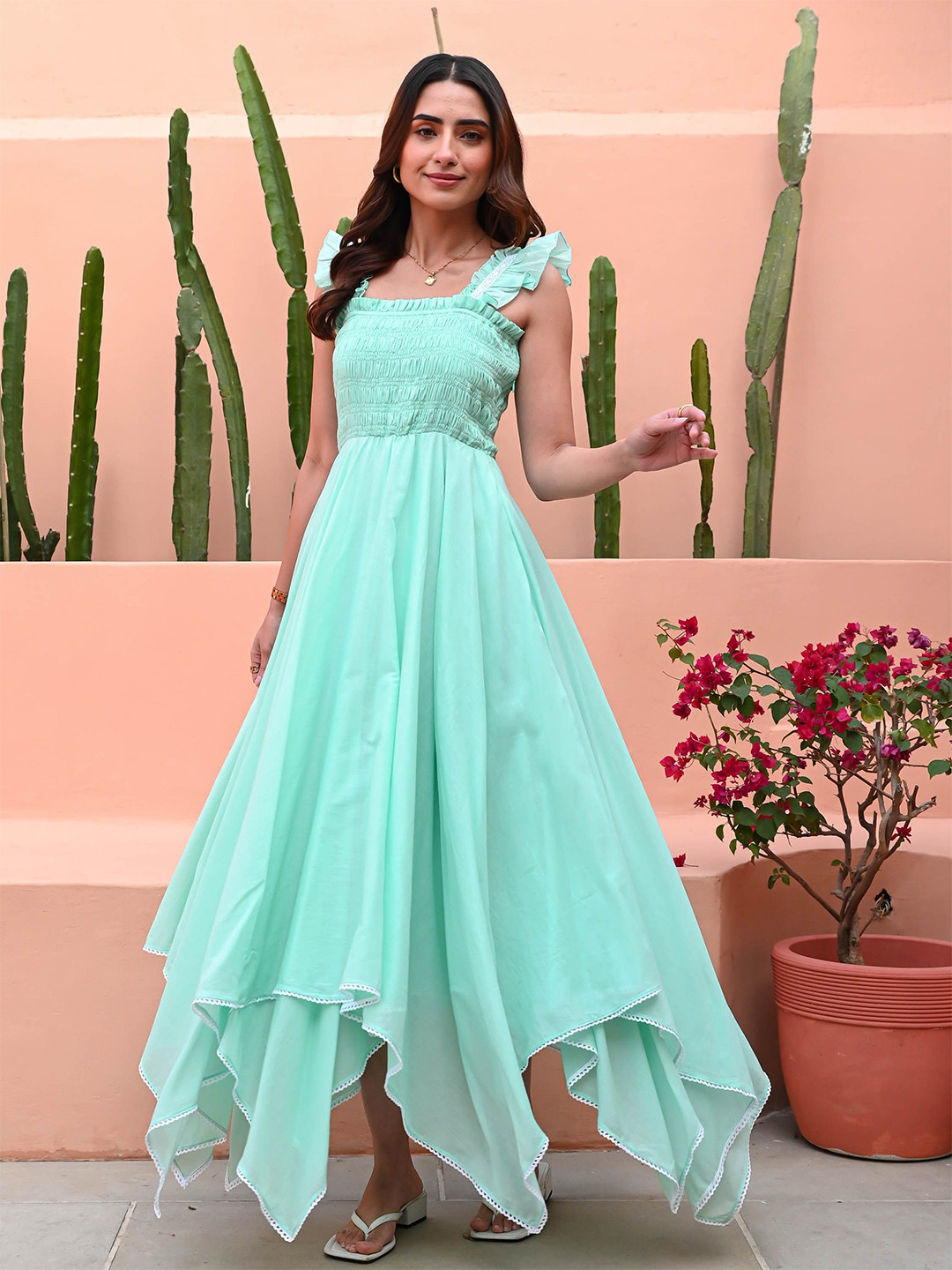 Bunaai Women Island Highlow Cotton Dress