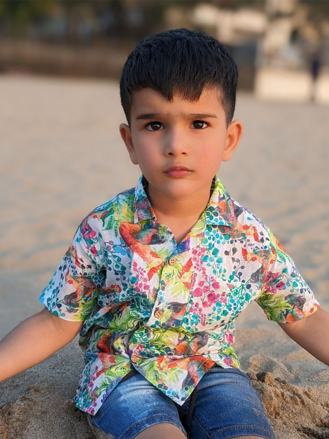 Tura Turi Kukdoo Koo Boys Cotton Printed Casual Shirt