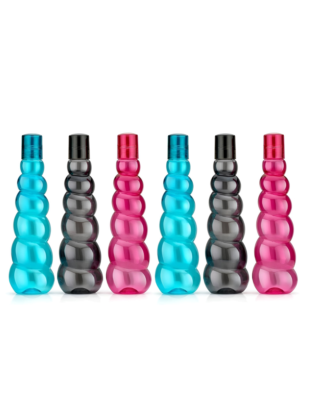 ReeQ MY_LAYER_BOTTLE_ Blue Solid Plastic BPA Free 6 Piece Water Bottle - 1L