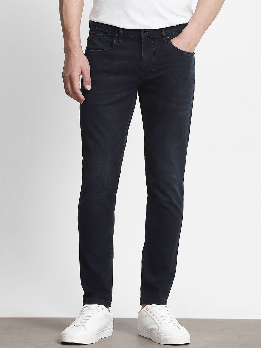 Mufti ss-25 Men Skinny Fit Low-Rise No Fade Stretchable Jeans