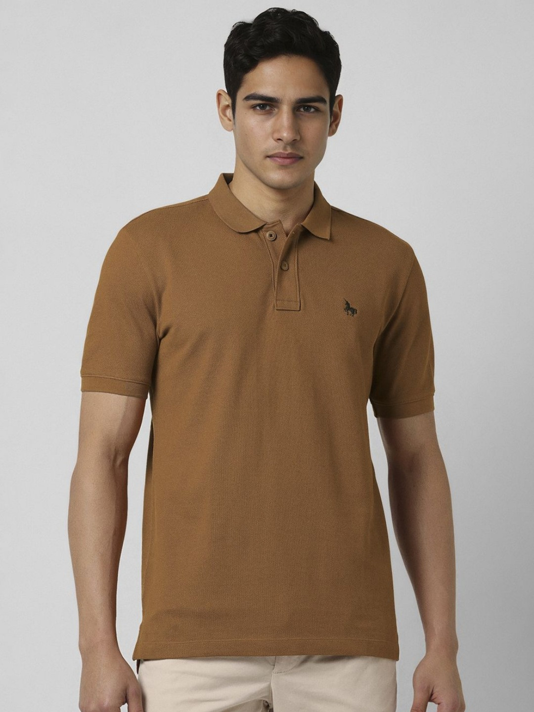 Van Heusen Sport Men Cotton Polo Collar T-shirt