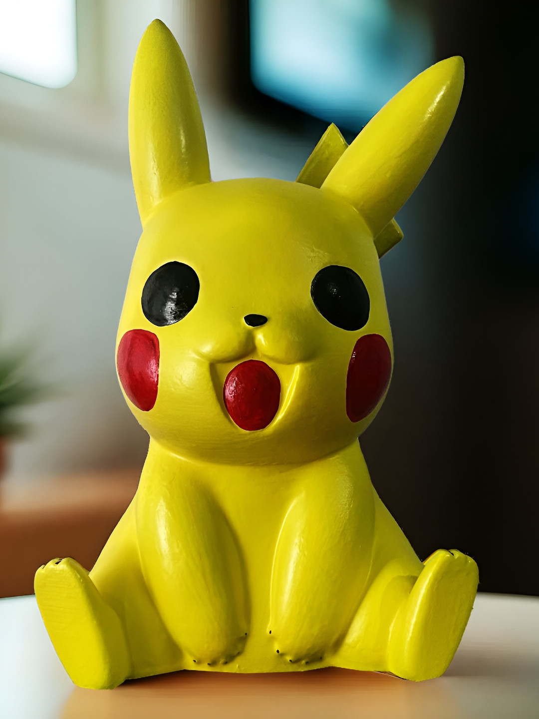 Archadia Yellow Polyresin Natural Living Room Medium Showpiece - 8.7 Inches